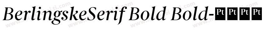 BerlingskeSerif Bold Bold字体转换